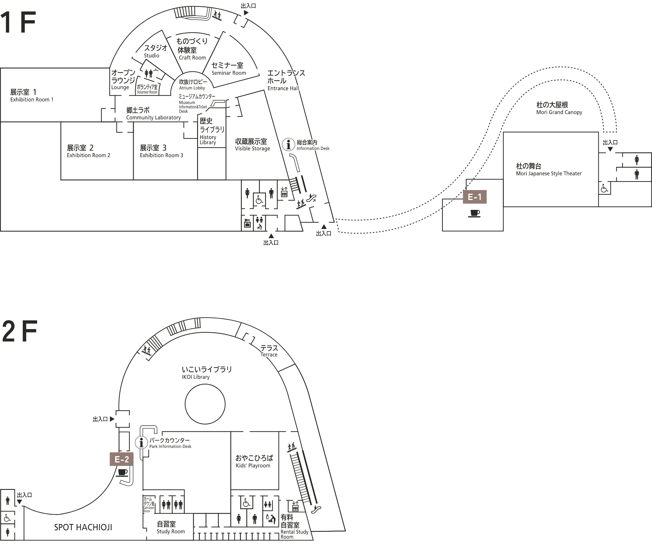 レストラン＆カフェ フロアマップ